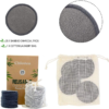 25 Pack Charcoal Bamboo Reusable Makeup Remover Pads - Image 2