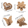 Butterfly Hair Claw Clip 6 Pcs Cute Flower Hair Clips Matte Large Claw Clips for Women Thick Hair Claw Non Slip Heart Clips for Thin Hair Clamps Butterfly Clips - Image 4