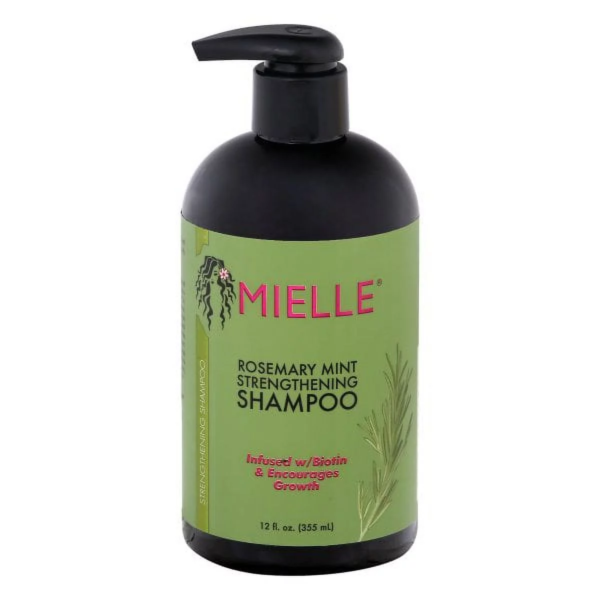 Mielle Rosemary Mint Nourishing Strengthening Daily Shampoo with Biotin, 12 Fl Oz, All Hair Types