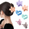 Butterfly Hair Claw Clip 6 Pcs Cute Flower Hair Clips Matte Large Claw Clips for Women Thick Hair Claw Non Slip Heart Clips for Thin Hair Clamps Butterfly Clips - Image 16