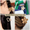 Butterfly Hair Claw Clip 6 Pcs Cute Flower Hair Clips Matte Large Claw Clips for Women Thick Hair Claw Non Slip Heart Clips for Thin Hair Clamps Butterfly Clips - Image 3