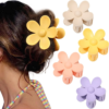 Butterfly Hair Claw Clip 6 Pcs Cute Flower Hair Clips Matte Large Claw Clips for Women Thick Hair Claw Non Slip Heart Clips for Thin Hair Clamps Butterfly Clips - Image 12